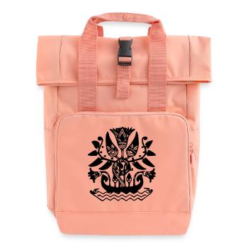 Antik Tattoo - Rolltop Rucksack mit zwei Griffen - Chintzrosa - Vorne