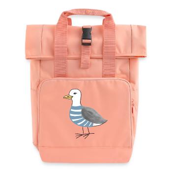 Seagull Maritim - Roll Top Backpack with Two Handles - chintz rose - Front