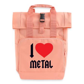 J’ADORE LE MÉTAL - Sac à dos Roll Top à deux anses - rose liberty - Devant