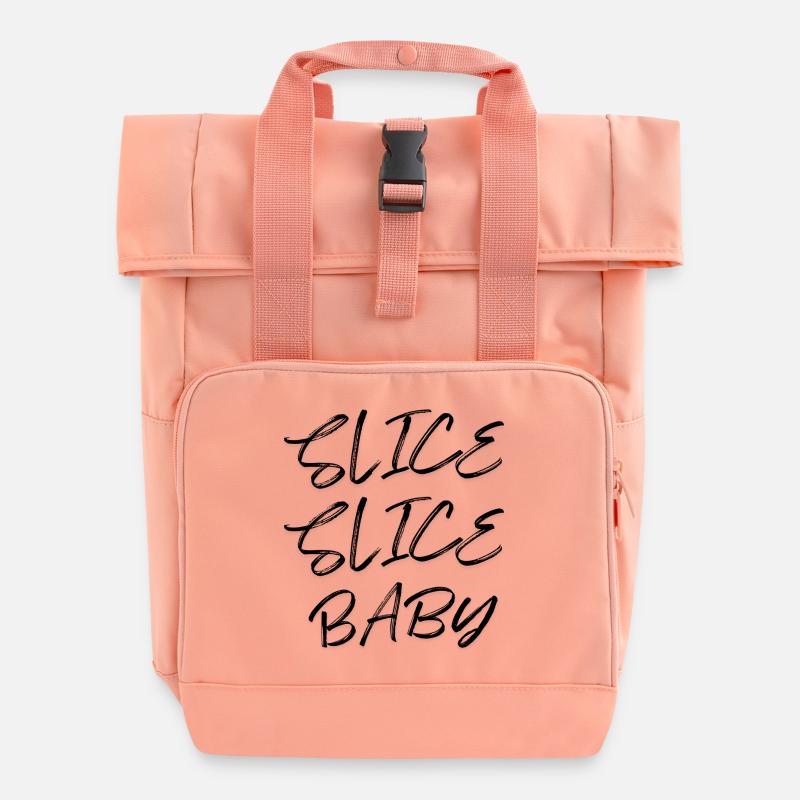 Tranche Tranche Bébé - Sac à dos Roll Top à deux anses - rose liberty