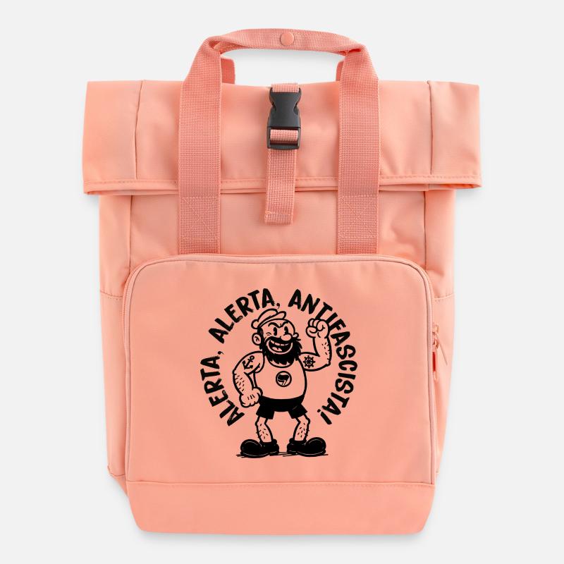 Alerta Antifascista - Sac à dos Roll Top à deux anses - rose liberty