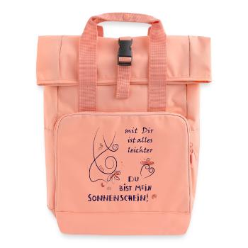 You're my sunshine - Roll Top Backpack with Two Handles - chintz rose - Front