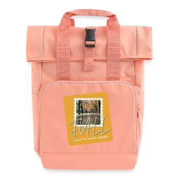 FALL Herbstpfade - Rolltop Rucksack mit zwei Griffen - Chintzrosa - Vorne