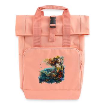 Ein Tauchgang im Korallenriff ist ein Erlebnis - Rolltop Rucksack mit zwei Griffen - Chintzrosa - Vorne