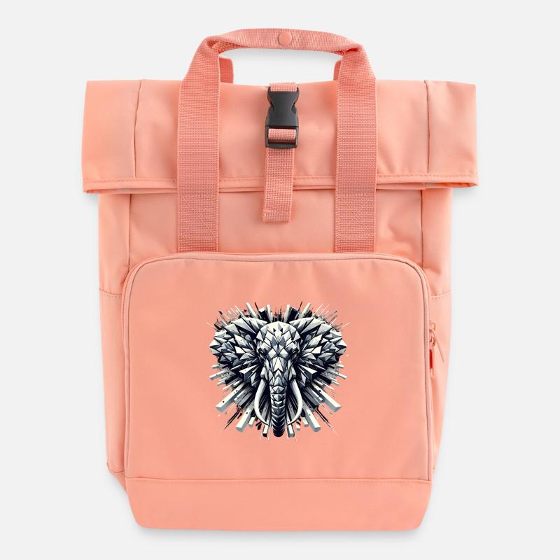 Explosion Majestieuse - Sac à dos Roll Top à deux anses - rose liberty