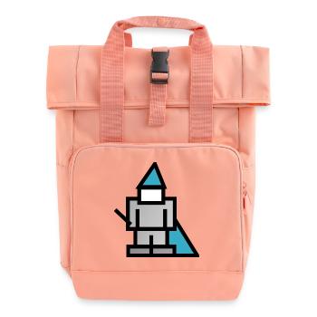 army soldier soldier knight world war world136 - Roll Top Backpack with Two Handles - chintz rose - Front