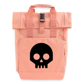 human skull - Sac à dos Roll Top à deux anses - rose liberty - Devant