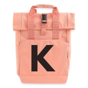 K - Roll Top Backpack with Two Handles - chintz rose - Front