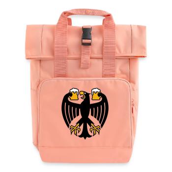 Germany Beer Federal Eagle - Roll Top Backpack with Two Handles - chintz rose - Front