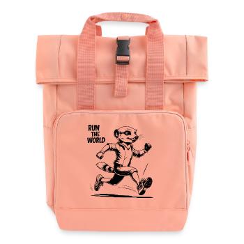 Meerkat, en course - Sac à dos Roll Top à deux anses - rose liberty - Devant
