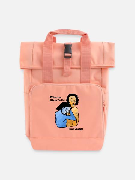 50 Shades of Awkward - Rolltop Rucksack mit zwei Griffen - Chintzrosa