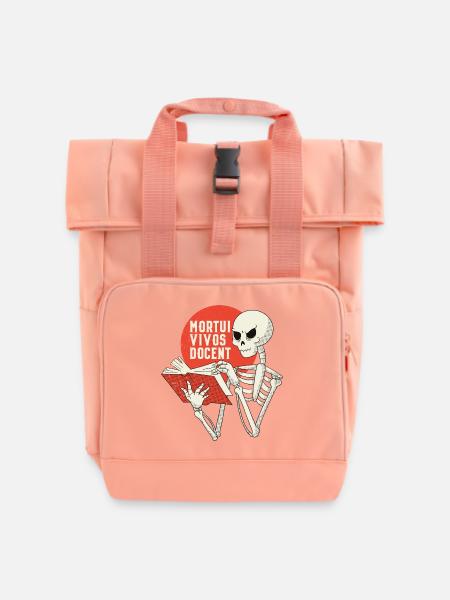 MORTUI VIVOS DOCENT - Rolltop Rucksack mit zwei Griffen - Chintzrosa