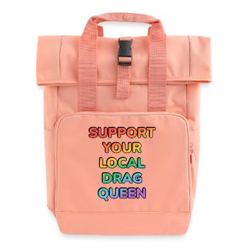 Soutenez votre drag queen locale - Sac à dos Roll Top à deux anses - rose liberty - Devant