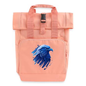 Blauer Adler  - Rolltop Rucksack mit zwei Griffen - Chintzrosa - Vorne