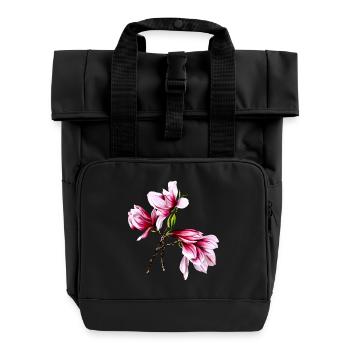 Still Growing - Rolltop Rucksack mit zwei Griffen - Schwarz - Vorne