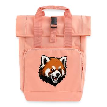 Aggressiver Fuchs - Rolltop Rucksack mit zwei Griffen - Chintzrosa - Vorne