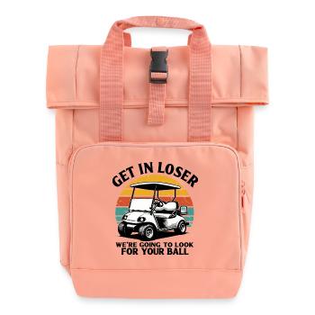 Get In Loser We're Going To Look For Your Ball - Rolltop Rucksack mit zwei Griffen - Chintzrosa - Vorne