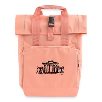 Berlin Brandenburger Tor – Symbolträchtiges - Rolltop Rucksack mit zwei Griffen - Chintzrosa - Vorne