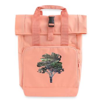 Wald - Rolltop Rucksack mit zwei Griffen - Chintzrosa - Vorne