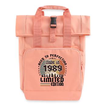 1989 Limited Edition - Roll Top Backpack with Two Handles - chintz rose - Front