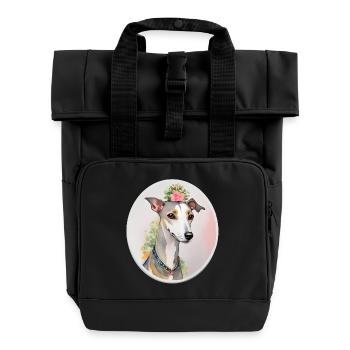 Whippet - Roll Top Backpack with Two Handles - black - Front