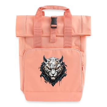 Spirit of the Forest - Graffiti Style - Roll Top Backpack with Two Handles - chintz rose - Front