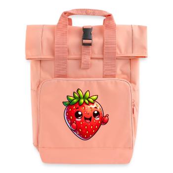 Fraise Fraises - Sac à dos Roll Top à deux anses - rose liberty - Devant