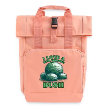 Ich liebe einen gut getrimmten Busch - Rolltop Rucksack mit zwei Griffen - Chintzrosa - Vorne