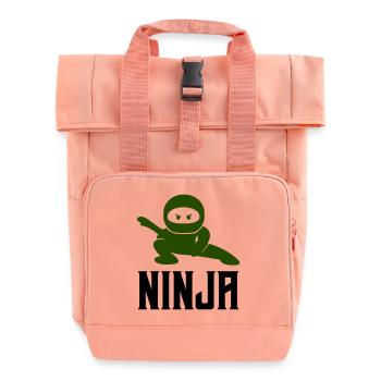 ninja comic - Rolltop Rucksack mit zwei Griffen - Chintzrosa - Vorne