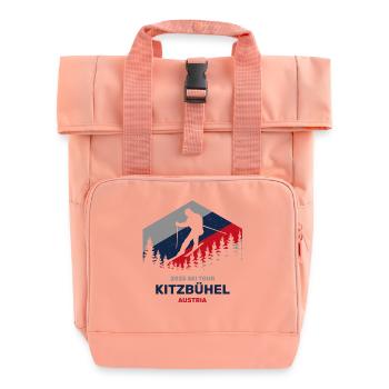 Kitzbühel, Autriche 2025 Vêtements de randonnée à ski - Sac à dos Roll Top à deux anses - rose liberty - Devant