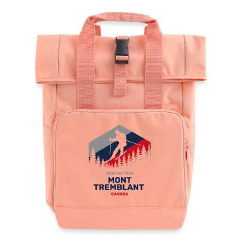 Mont Tremblant, Canada 2025 Ski Trip Vêtements - Sac à dos Roll Top à deux anses - rose liberty - Devant