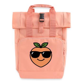 Fishing Head - Roll Top Backpack with Two Handles - chintz rose - Front