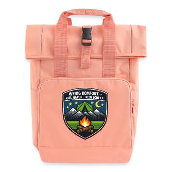 Wenig Komfort – Viel Natur Campbadge - Rolltop Rucksack mit zwei Griffen - Chintzrosa - Vorne