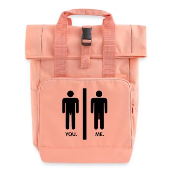 you_and_me___f1 - Rolltop Rucksack mit zwei Griffen - Chintzrosa - Vorne