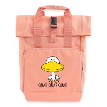 Canard drôle - Sac à dos Roll Top à deux anses - rose liberty - Devant
