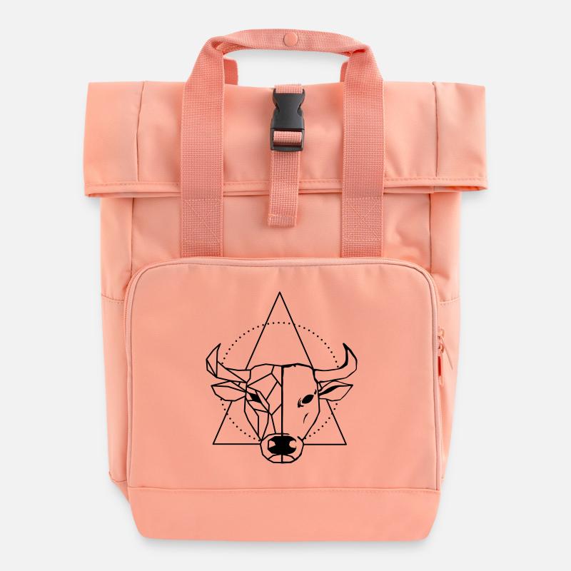 Bœuf - Sac à dos Roll Top à deux anses - rose liberty