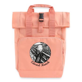 der Schrei tshirt - Rolltop Rucksack mit zwei Griffen - Chintzrosa - Vorne