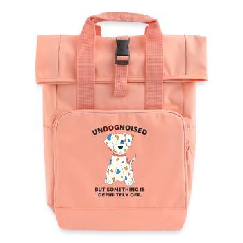 UnDOGnoised: Aber irgendwas stimmt definitiv nicht. - Rolltop Rucksack mit zwei Griffen - Chintzrosa - Vorne