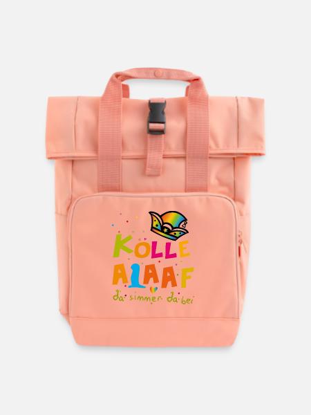 Karneval Alaaf - Rolltop Rucksack mit zwei Griffen - Chintzrosa