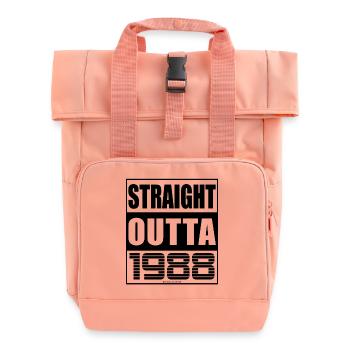 Straight Outta 1988 Geburtstag 1988 Geboren 1988 - Rolltop Rucksack mit zwei Griffen - Chintzrosa - Vorne