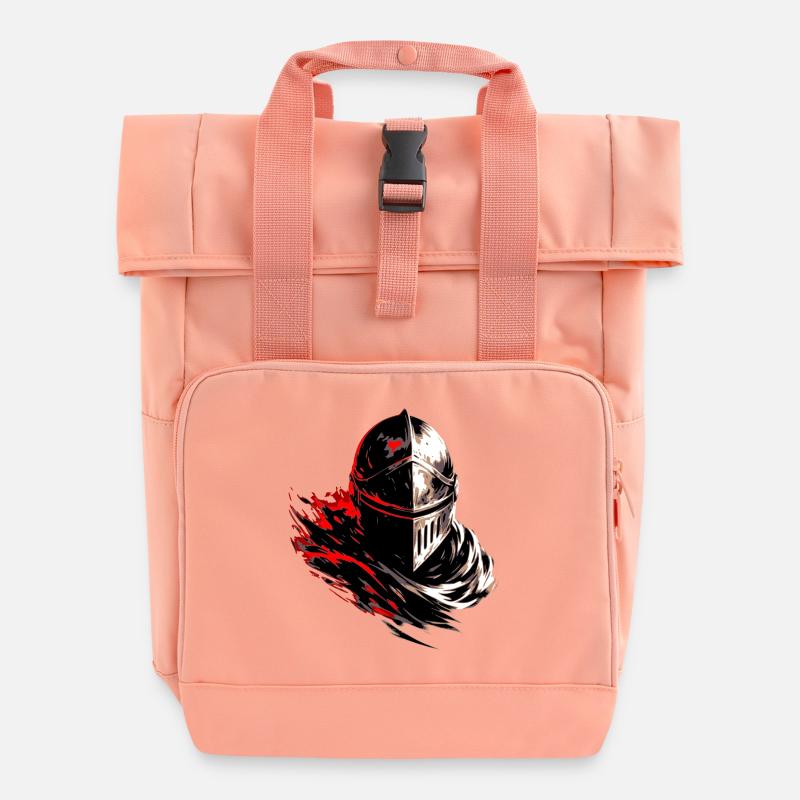 Zorn und Stahl - Rolltop Rucksack mit zwei Griffen - Chintzrosa
