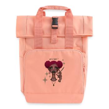 got a light? - Roll Top Backpack with Two Handles - chintz rose - Front