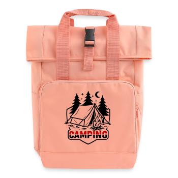 Tente de camping Nature - Sac à dos Roll Top à deux anses - rose liberty - Devant