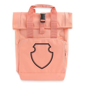 wappen leer - Rolltop Rucksack mit zwei Griffen - Chintzrosa - Vorne