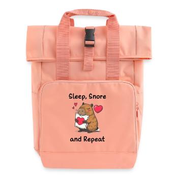 Amour du cœur capybara - Sac à dos Roll Top à deux anses - rose liberty - Devant
