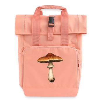 Pilz - Rolltop Rucksack mit zwei Griffen - Chintzrosa - Vorne
