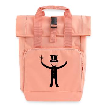 Magicien Sorcier - Sac à dos Roll Top à deux anses - rose liberty - Devant