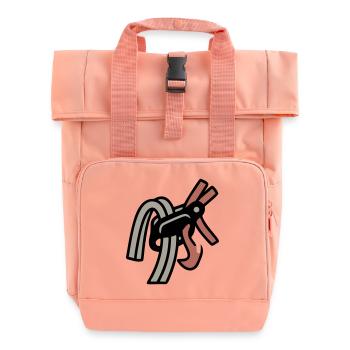 Dispositif d’assurage, mouston d’escalade Bloc - Sac à dos Roll Top à deux anses - rose liberty - Devant