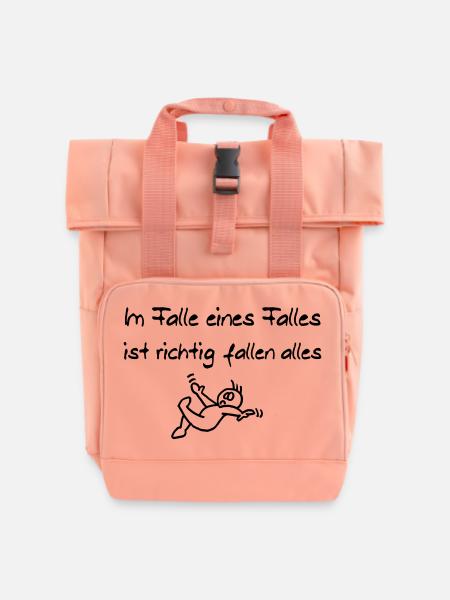 Juste au cas où - Sac à dos Roll Top à deux anses - rose liberty