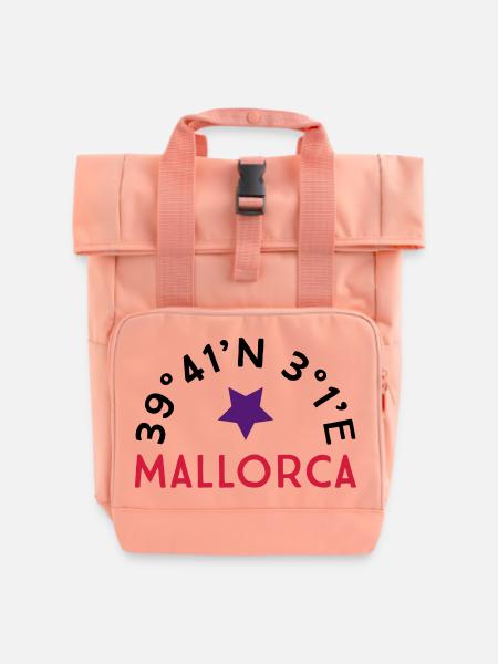 Mallorca - Rolltop Rucksack mit zwei Griffen - Chintzrosa